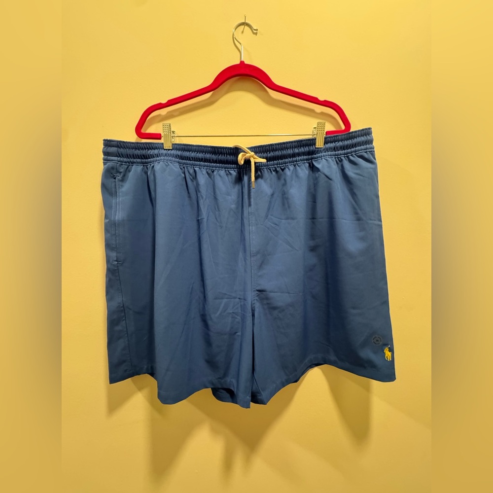 Ralph Lauren 3XB Blue Swim Trunks Classic Fit Quick-Dry